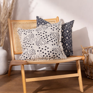 Helm 50x50 Feather Filled Cushion Ink - Canwell Interiors Limited - Riva