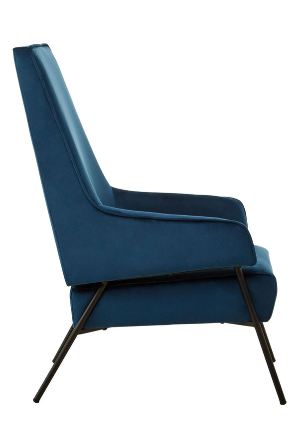Henia Blue Velvet Chair - XShowhome Limited - Xshowhome