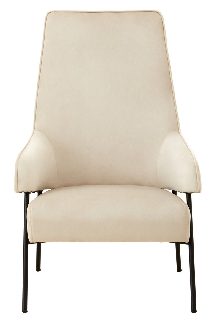 Henia Cream Velvet Chair - Canwell Interiors Limited - Xshowhome