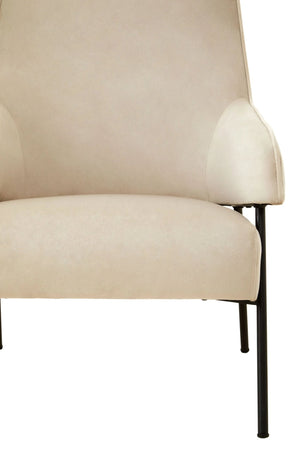 Henia Cream Velvet Chair - XShowhome Limited - Xshowhome