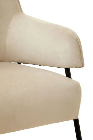 Henia Cream Velvet Chair - XShowhome Limited - Xshowhome