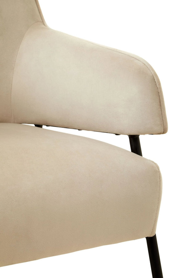 Henia Cream Velvet Chair - XShowhome Limited - Xshowhome