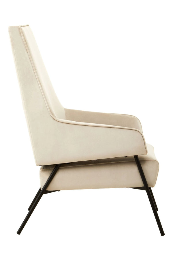 Henia Cream Velvet Chair - XShowhome Limited - Xshowhome