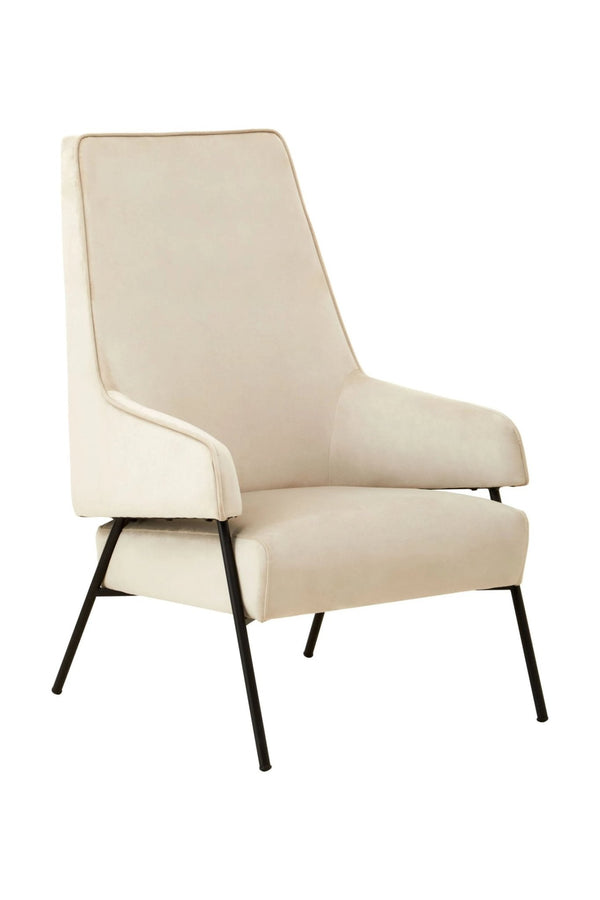 Henia Cream Velvet Chair - XShowhome Limited - Xshowhome
