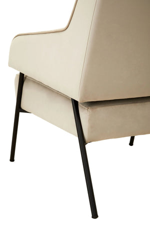 Henia Cream Velvet Chair - XShowhome Limited - Xshowhome