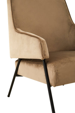 Henia Mink Velvet Chair - Canwell Interiors Limited - Xshowhome