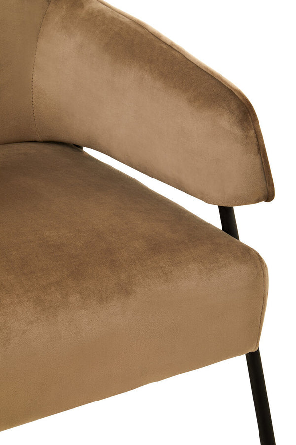 Henia Mink Velvet Chair - Canwell Interiors Limited - Xshowhome