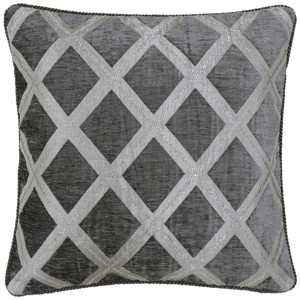 Hermes 45x45 Feather Filled Cushion Graphite - Canwell Interiors Limited - Riva