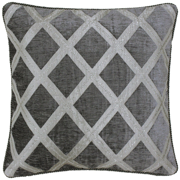 Hermes 45x45 Feather Filled Cushion Graphite - Canwell Interiors Limited - Riva