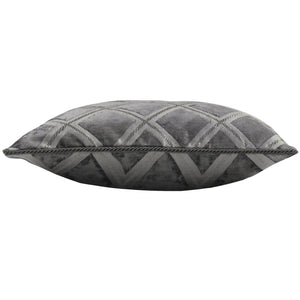 Hermes 45x45 Feather Filled Cushion Graphite - Canwell Interiors Limited - Riva