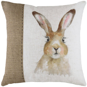 Hessian Hare 43x43 C/c White - Canwell Interiors Limited - Riva