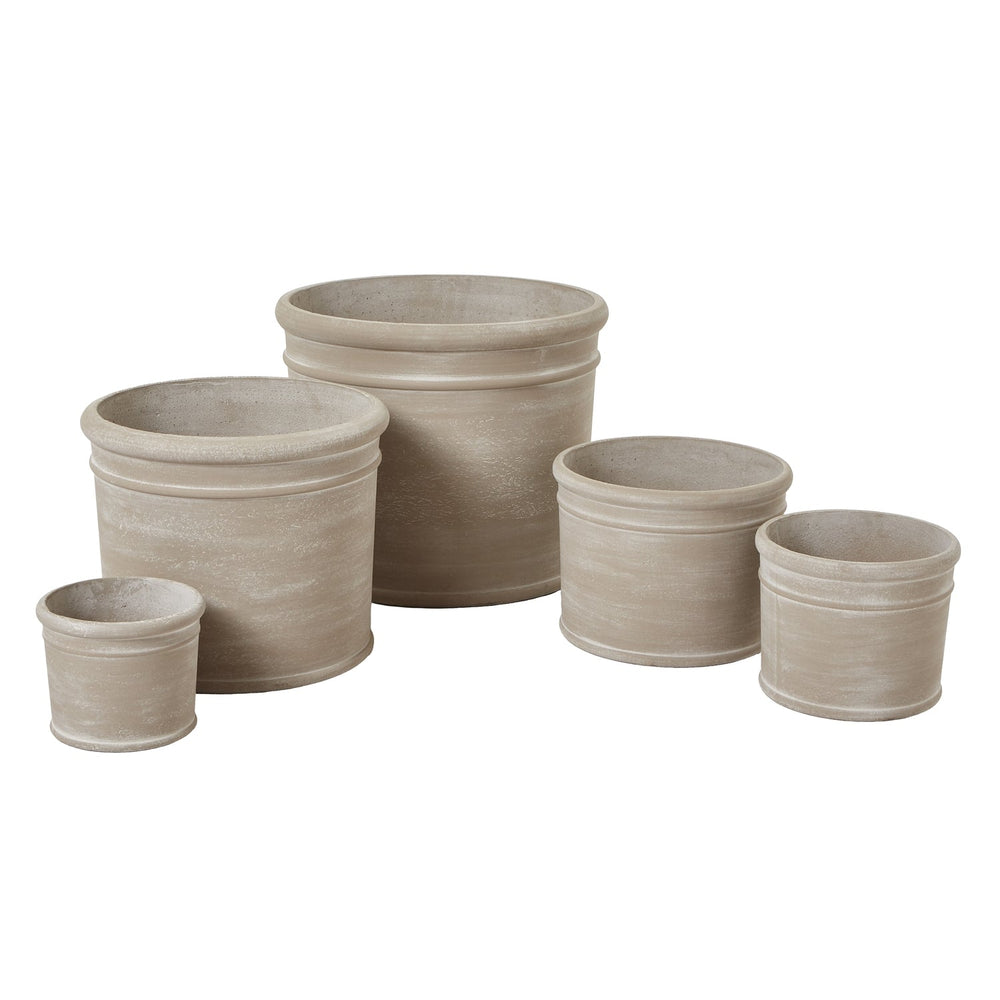 Hestia Shaded Sand Set Of 5 Planters - Canwell Interiors Limited - Hills