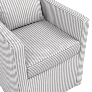 Hettie Grey Thin Stripe Dining Chair - Canwell Interiors Limited - Canwell