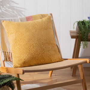 Hidden Cheetah 50x50 Feather Filled Cushion Honey - Canwell Interiors Limited - Riva