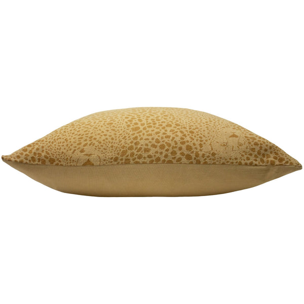 Hidden Cheetah 50x50 Feather Filled Cushion Honey - Canwell Interiors Limited - Riva