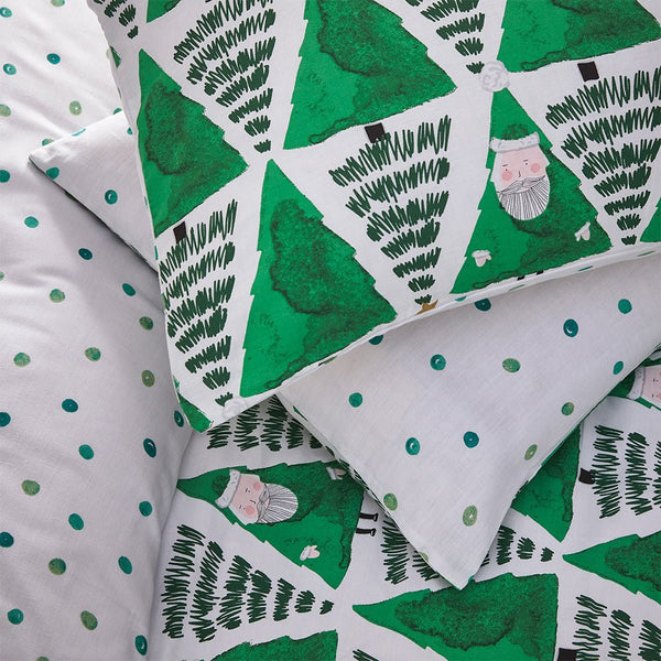 Hide and Seek Santa Toddler Duvet Set Green - XShowhome Limited - Riva