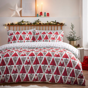 Hide and Seek Santa Toddler Duvet Set Red - Canwell Interiors Limited - Riva