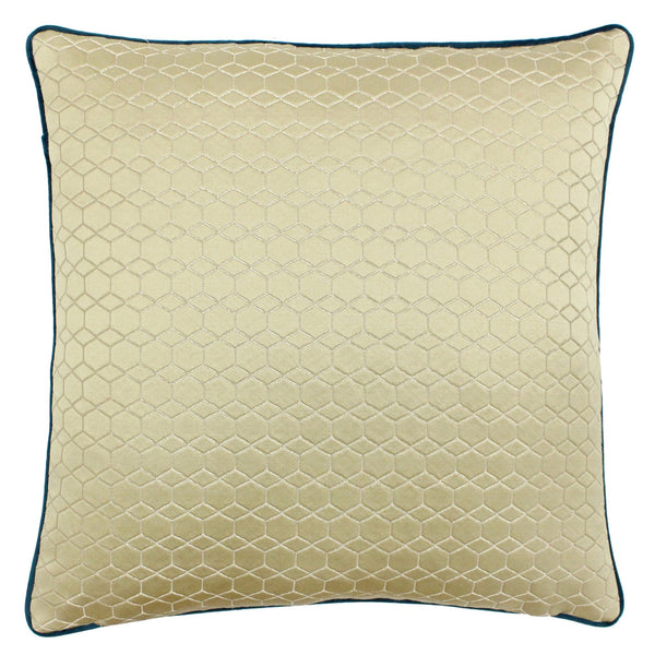 Highbury Feather Filled Cushion 50x50 Emer & Gold - Canwell Interiors Limited - Riva