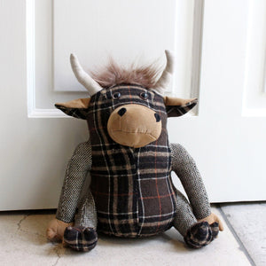 Highland Cow Door Stop Multi - Canwell Interiors Limited - Riva