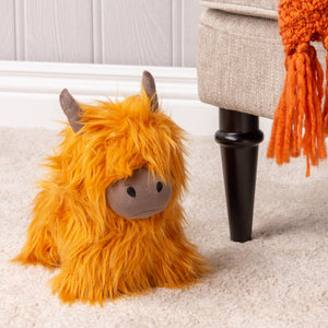 Highland Cow Doorstop Orange New - Canwell Interiors Limited - Riva
