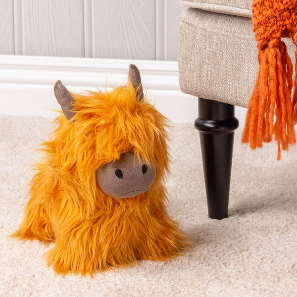 Highland Cow Doorstop Orange New - Canwell Interiors Limited - Riva