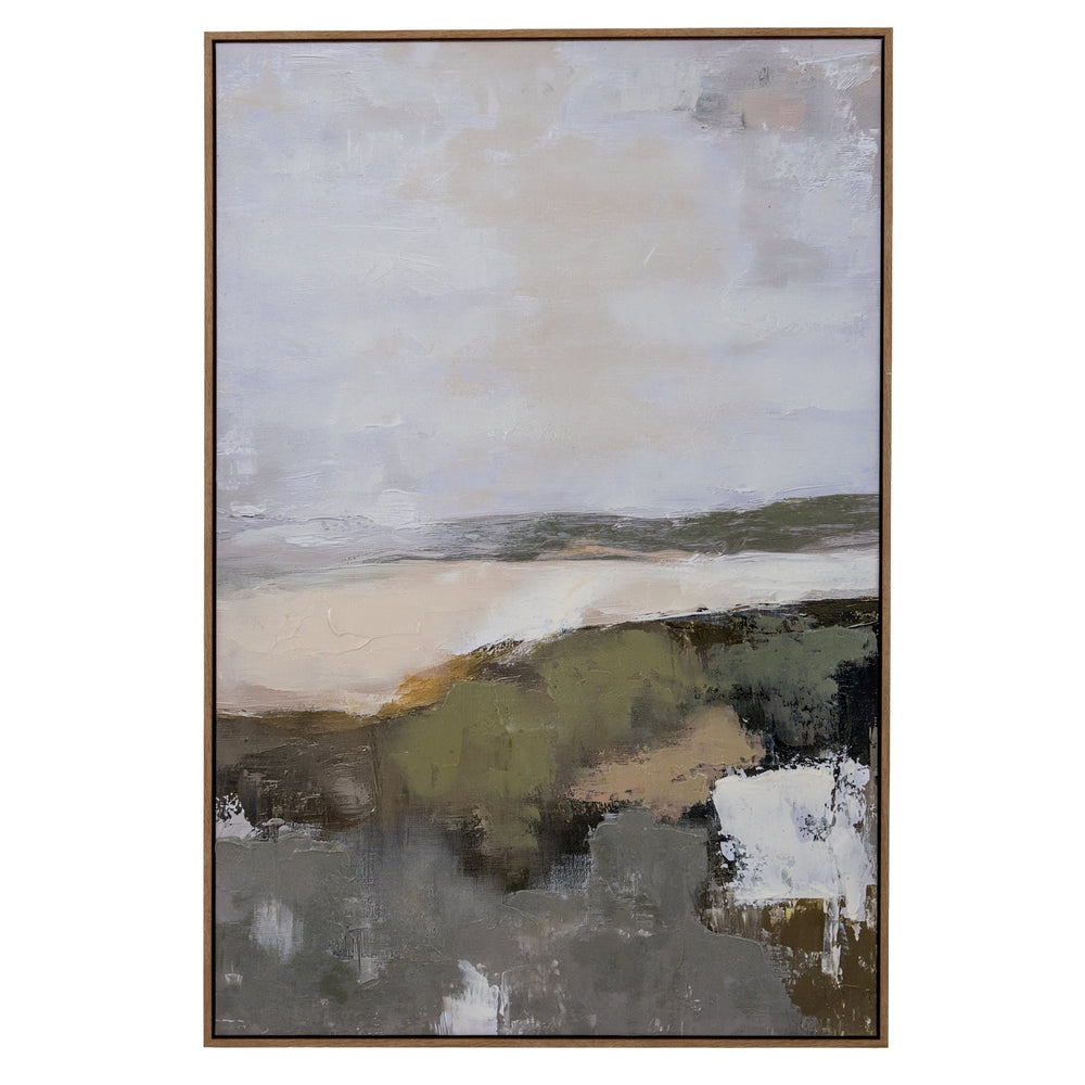 Hillside View Hand Painted Canvas in Frame - Canwell Interiors Limited - Hills