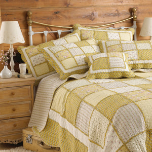 Honeybee King Size Bedspread 265x265 Yellow - Canwell Interiors Limited - Riva