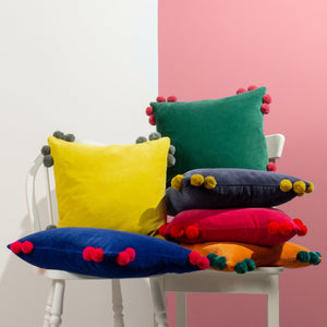 Hoola 45x45 Feather Filled Cushion Yellow & Grey - Canwell Interiors Limited - Riva