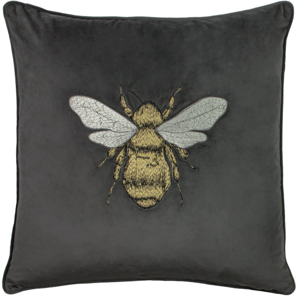 Hortus 50x50 Feather Filled Cushion Charcoal - XShowhome Limited - Riva