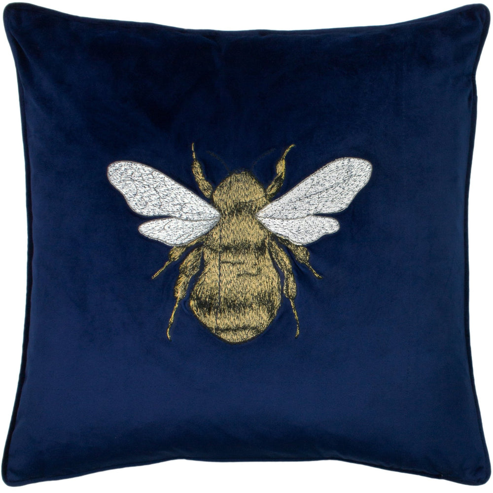 Hortus 50x50 Feather Filled Cushion Navy - Canwell Interiors Limited - Riva