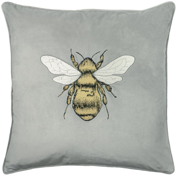 Hortus 50x50 Feather Filled Cushion Silver Grey - Canwell Interiors Limited - Riva