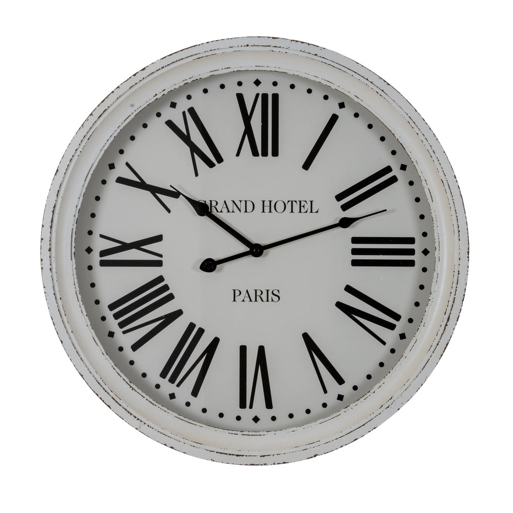 Hotel Paris White Clock With Glass - Canwell Interiors Limited - Hills