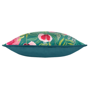 House of Bloom Poppy 43x43 Feather Filled Cushion Teal - XShowhome Limited - Riva