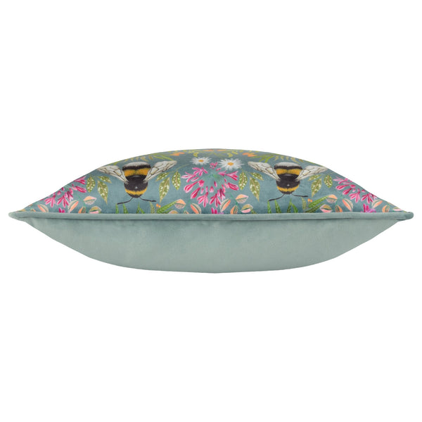 House of Bloom Zinnia Bee Repeat 43x43 Feather Filled Cushion Multicolour - XShowhome Limited - Riva