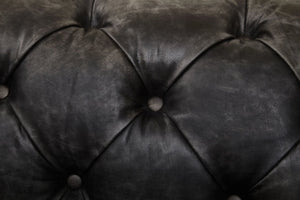 Hoxton Antique Black 3 Seat Chesterfield Leather Sofa - XShowhome Limited - Xshowhome