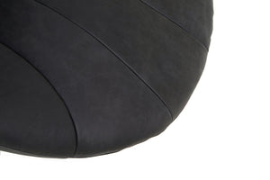 Hoxton Antique Black Leather Lounge Cocoon Chair - Canwell Interiors Limited - Xshowhome