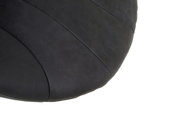 Hoxton Antique Black Leather Lounge Cocoon Chair - XShowhome Limited - Xshowhome
