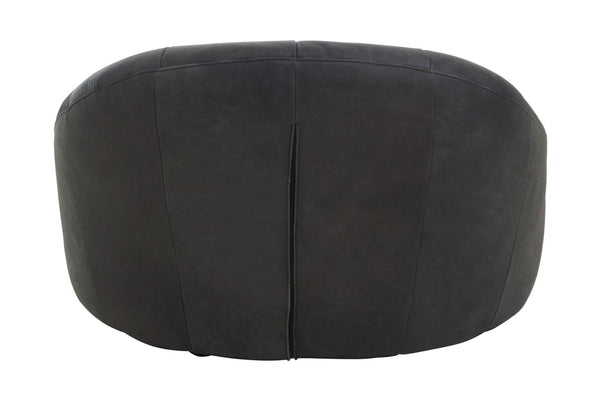 Hoxton Antique Black Leather Lounge Cocoon Chair - XShowhome Limited - Xshowhome