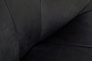 Hoxton Antique Black Leather Lounge Cocoon Chair - XShowhome Limited - Xshowhome