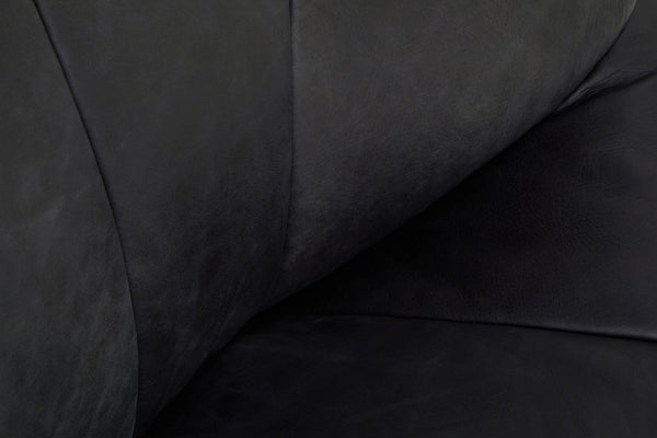 Hoxton Antique Black Leather Lounge Cocoon Chair - XShowhome Limited - Xshowhome