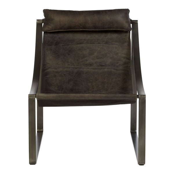 Hoxton Antique Black Leather Sling Chair - XShowhome Limited - Xshowhome