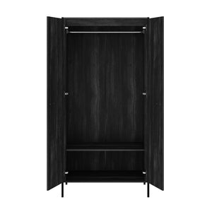 Hoxton Black 2 Door Wardrobe - Canwell Interiors Limited - Canwell