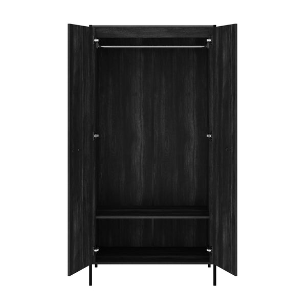 Hoxton Black 2 Door Wardrobe - Canwell Interiors Limited - Canwell