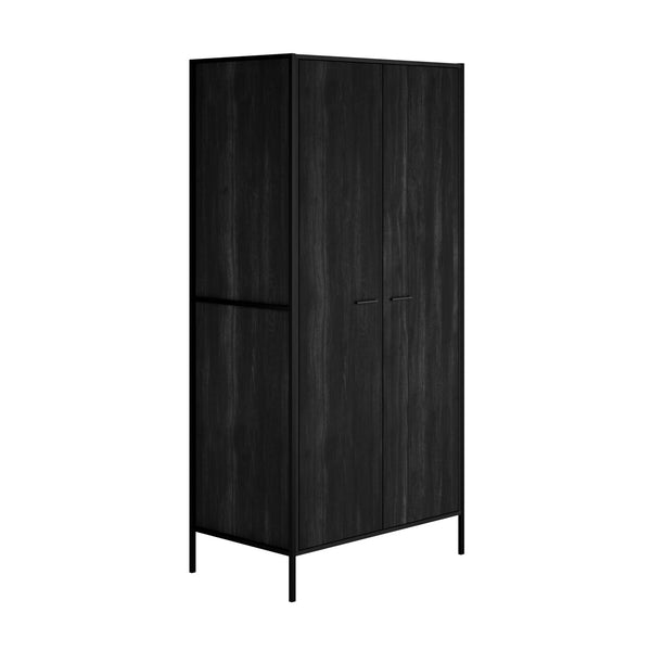 Hoxton Black 2 Door Wardrobe - Canwell Interiors Limited - Canwell