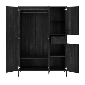 Hoxton Black 2 Door Wardrobe - Canwell Interiors Limited - Canwell