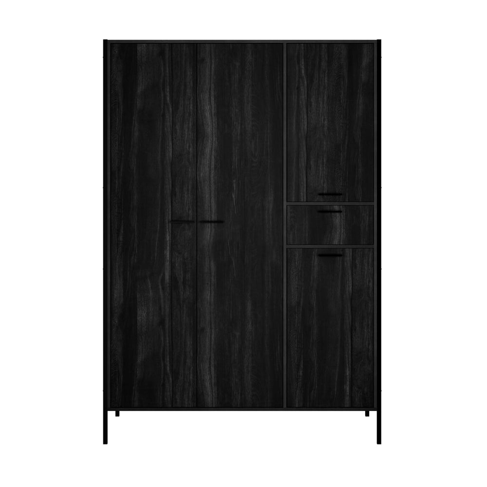 Hoxton Black 2 Door Wardrobe - Canwell Interiors Limited - Canwell