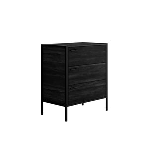 Hoxton Black 3 Drawer Chest - Canwell Interiors Limited - Canwell