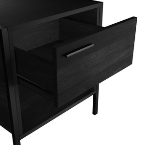 Hoxton Black Bedside Cabinet - Canwell Interiors Limited - Canwell
