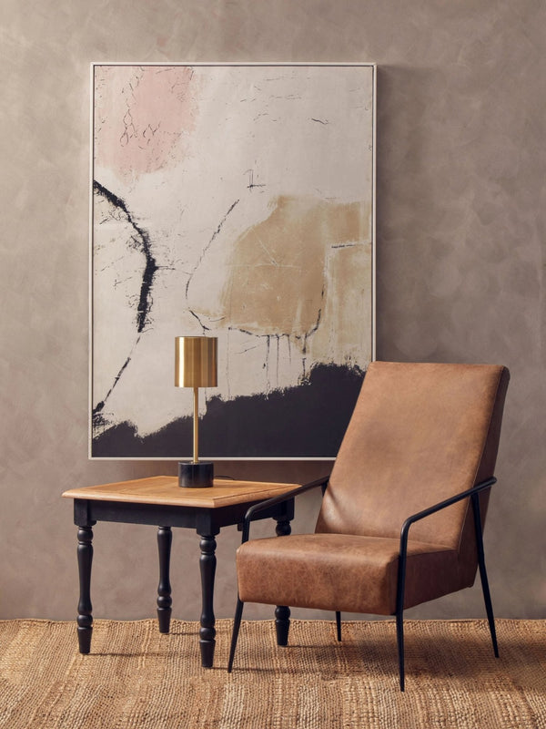 Hoxton Brown Leather Lounge Chair With Reclined Profile - XShowhome Limited - Xshowhome