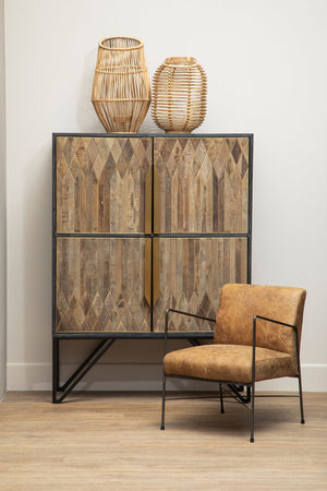 Hoxton Brown Leather Lounge Chair - Canwell Interiors Limited - Xshowhome